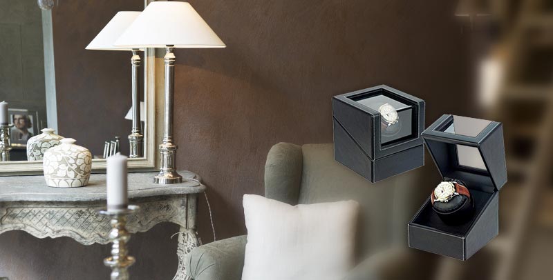 Tailored Leather Watch Display