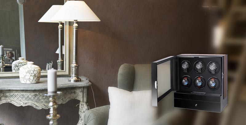 Elegant Watch Box with Wooden Drawer